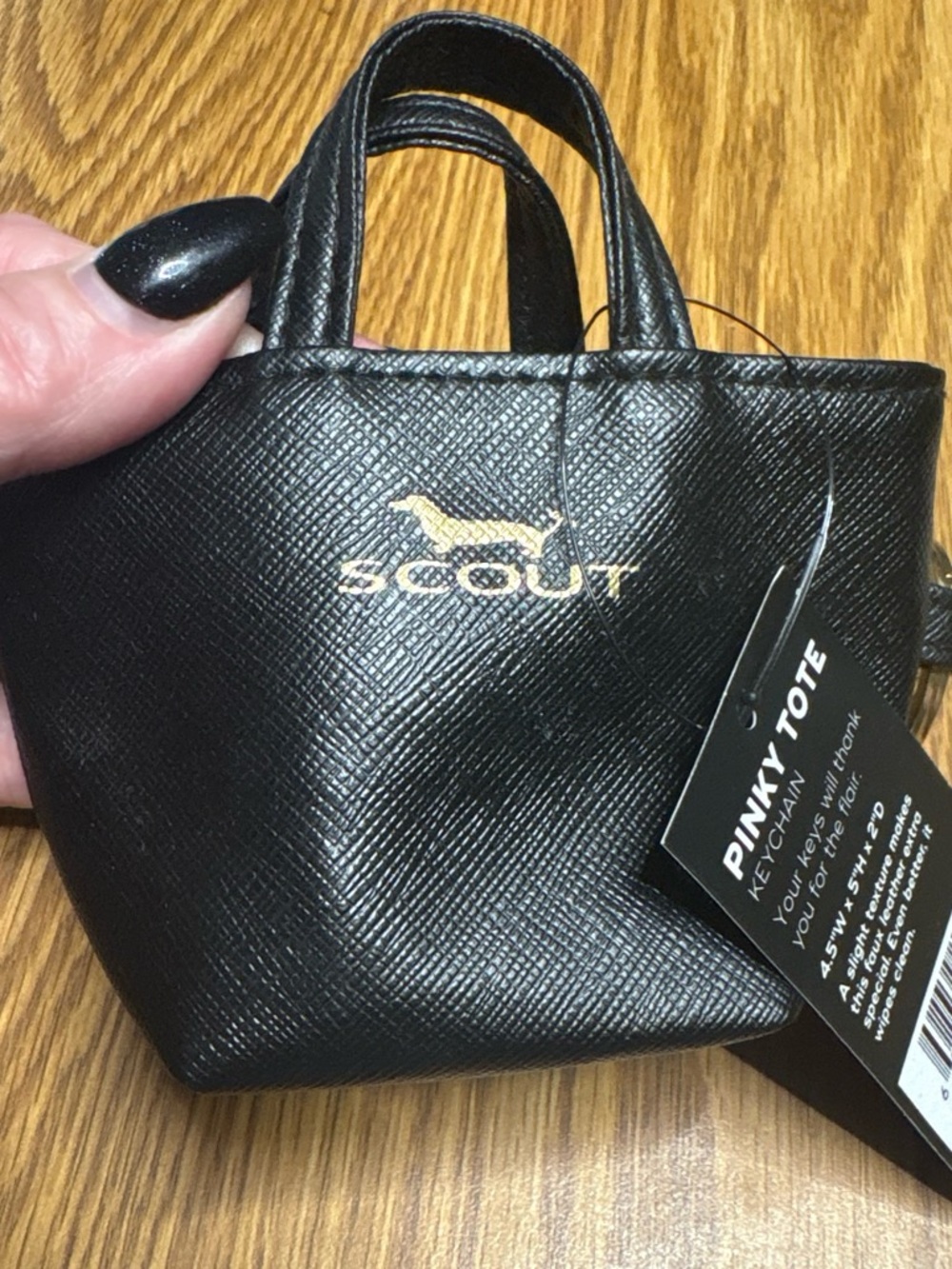 Scout pinky tote key chain